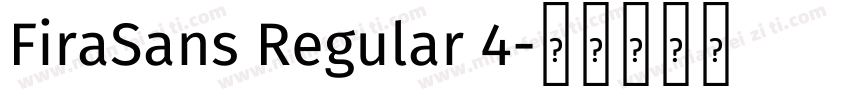 FiraSans Regular 4字体转换